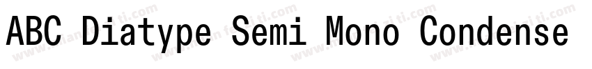 ABC Diatype Semi Mono Condensed Unl字体转换